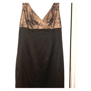 Satin & Lace Dress Allen B